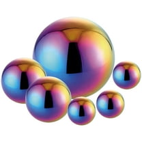 Chidian 6Pcs Stainless Steel Gazing Ball Mirror Polished Hollow Ball Reflective Garden Sphere