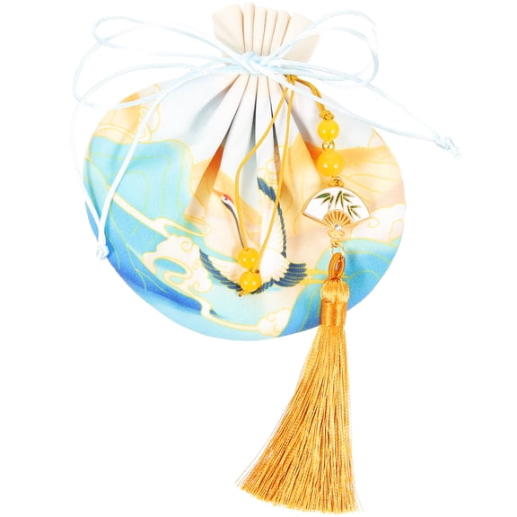 IDEANATEGRATE Sachet Bag Polyester Multi Adults Home Decoration 1Pack 3.9X3.5X0.8In