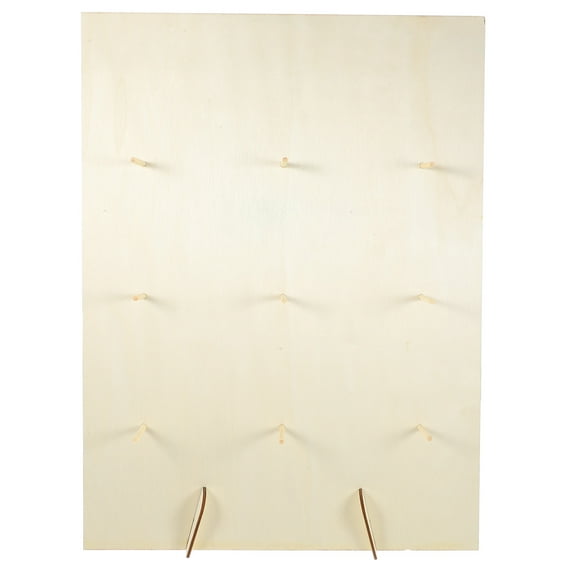 Chidian Doughnut Display Board Wood Donut Stand Dessert Bagels Wooden Donut Display Stand