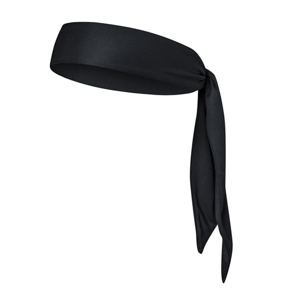 Chidian Head Tie Sports Headband Tie Headband for Running Working Out Tennis Karate Athletics Pirate Costumes (Black)