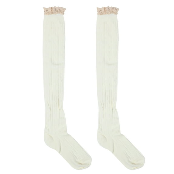 Chidian Thigh High Socks Over the Knee Socks Long Knee High Socks Lolita Socks for ( White )