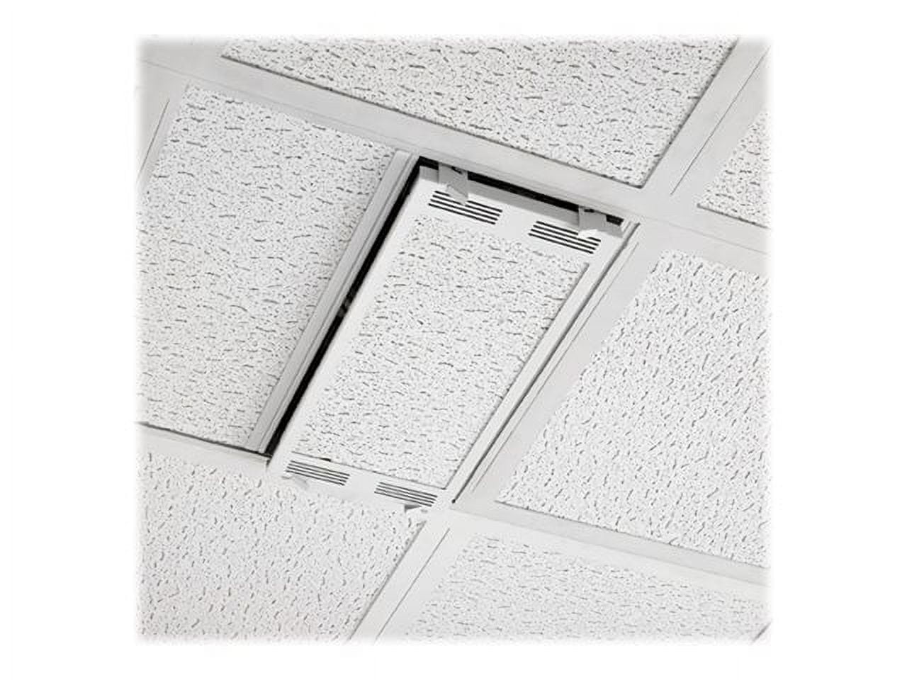 Chief 1' x 2' Above Suspended Ceiling Storage Box, White