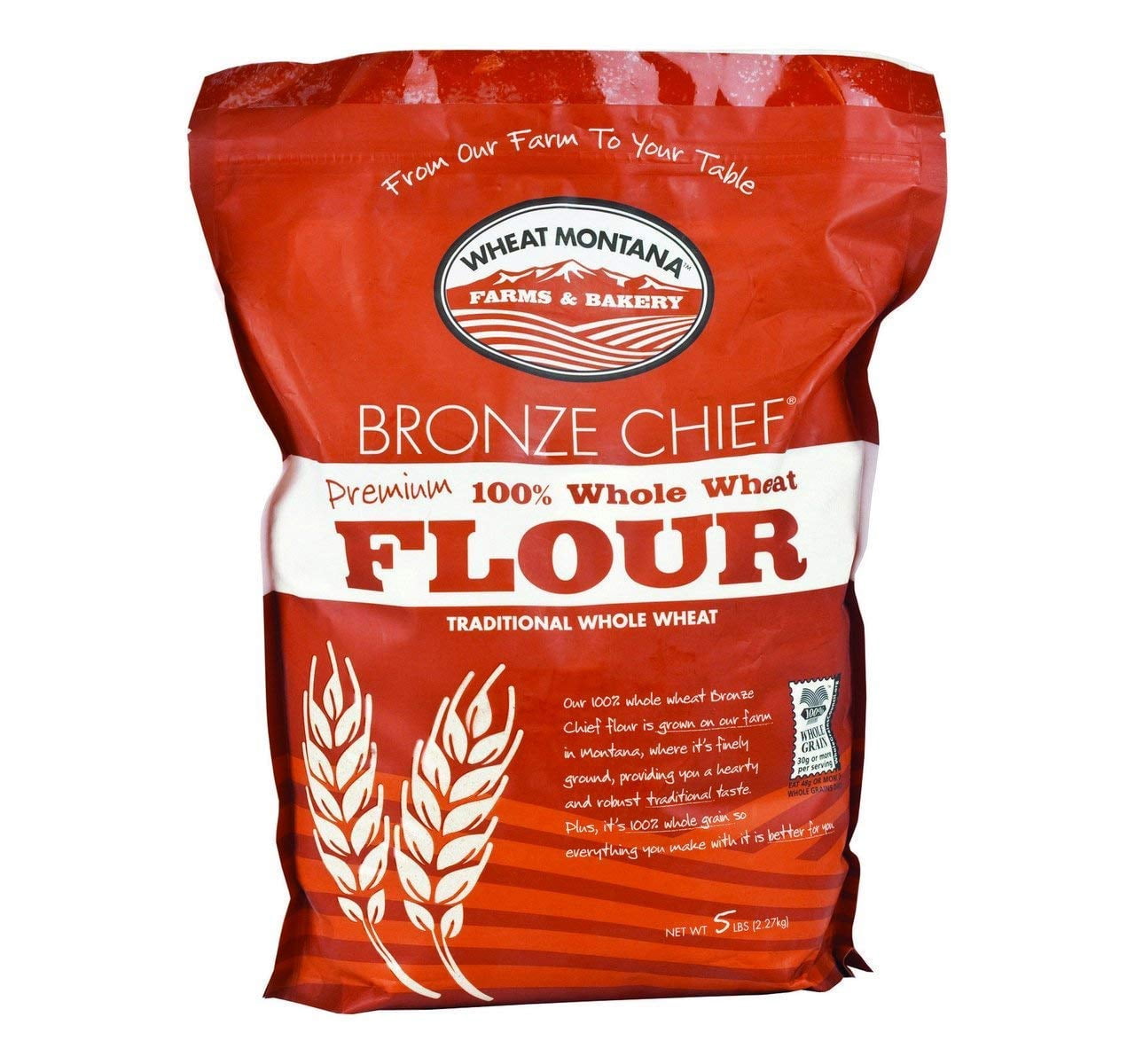 Chief 100% Whole  Flour, 5 Lb. Bag