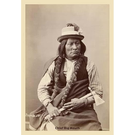 Chief Big Mouth-Fine Art Canvas Print (20" x 30")