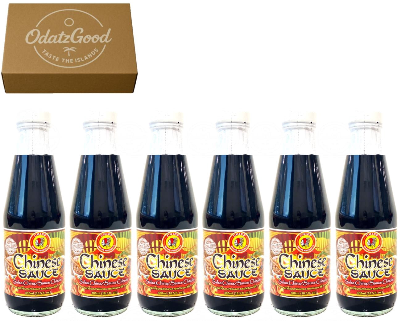 Chief Chinese Sauce 10.5oz (300ml) 6-Pack – Product of Trinidad & Tobago – Curated & Packaged by ODatzGood