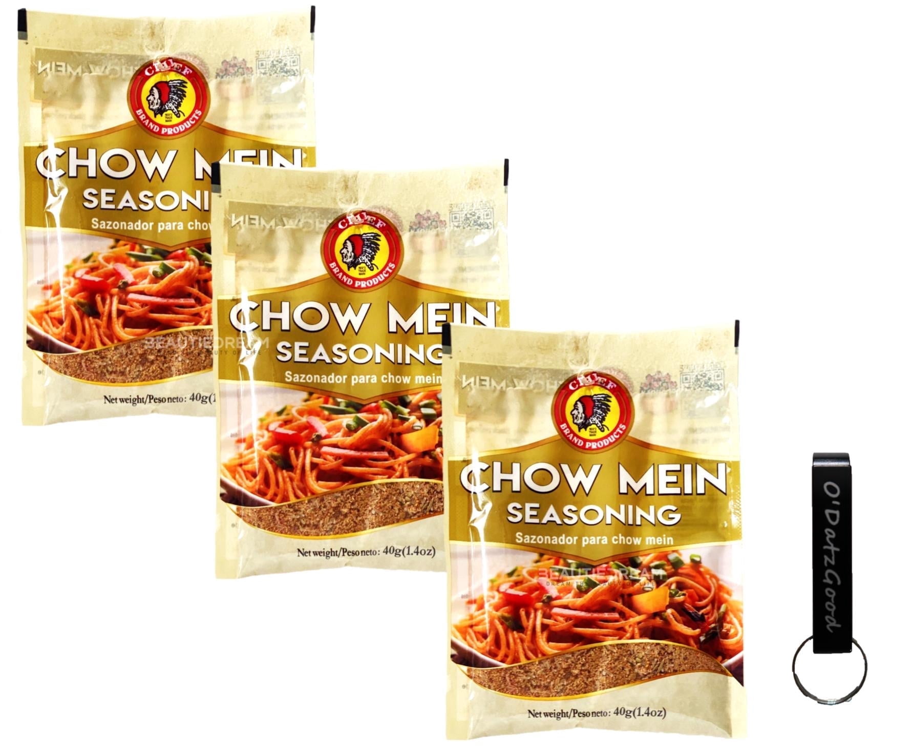 Chow Mein Seasoning Mix - 40g Packet - Authentic Chinese Stir Fry & Noodle Flavor Enhancer