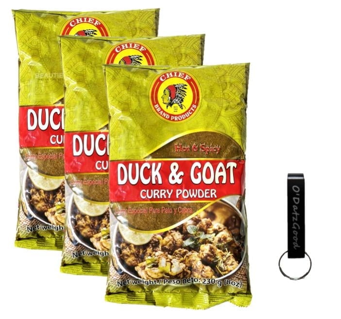 Chief Duck & Goat Curry 8 oz (230g) Pack of 3 Packaged w/ ODatzGood