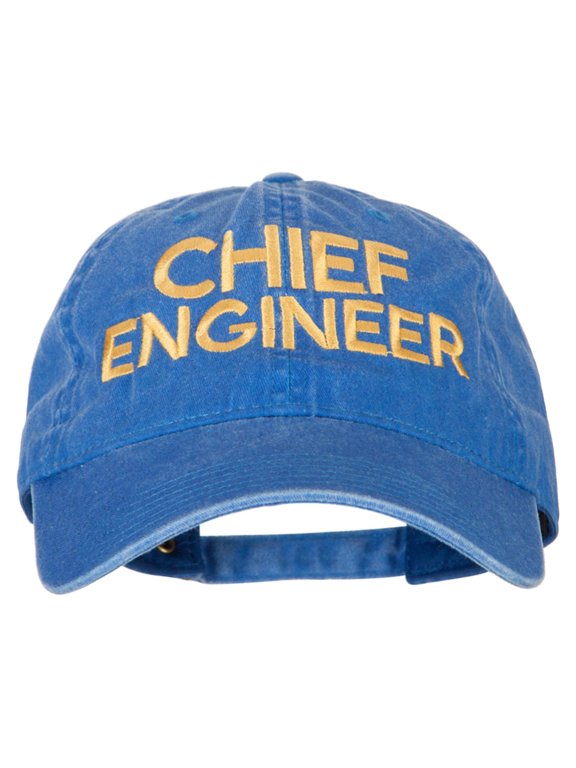 Chief Engineer Embroidered Unstructured Cotton Cap - Royal OSFM
