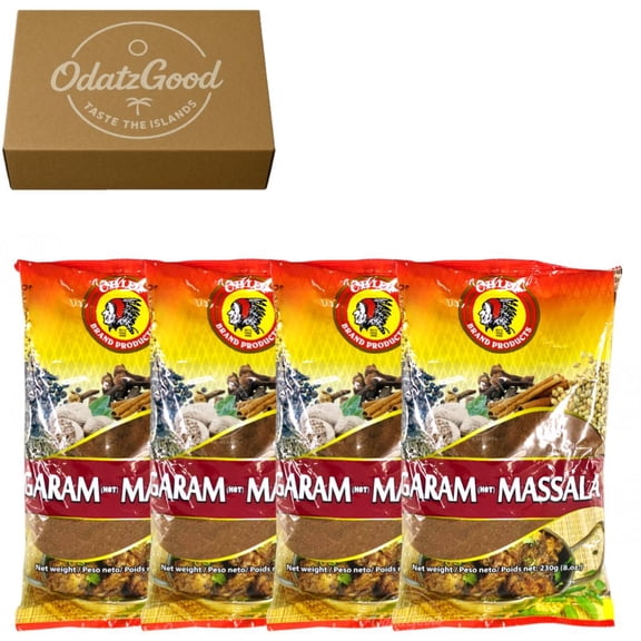 Chief Garam Marsala 8oz (230g) 4-Pack Product of Trinidad & Tobago Curated & Packaged by ODatzGood