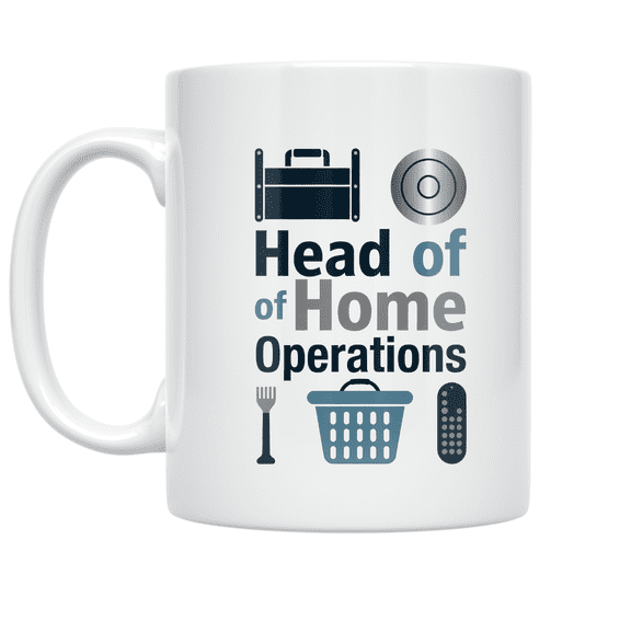 Chief Home Officer Coffee Mug - Dad Organizer - 11 oz Ceramic Coffee Mug