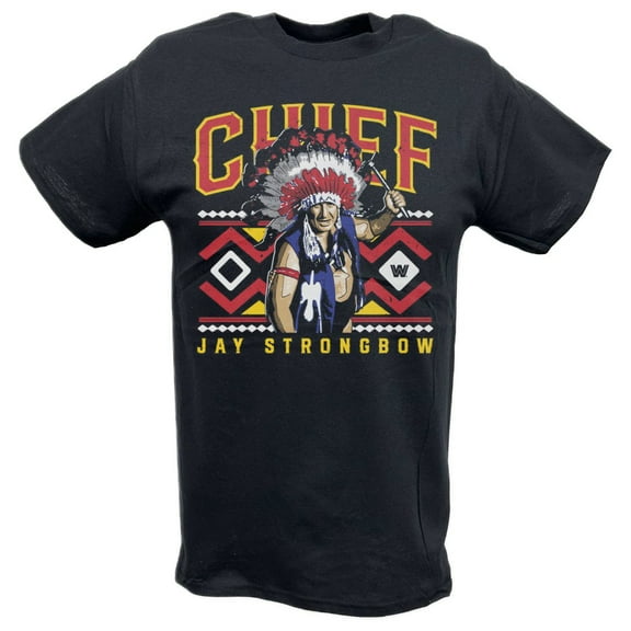 Chief Jay Strongbow Tomahawk Black T-shirt