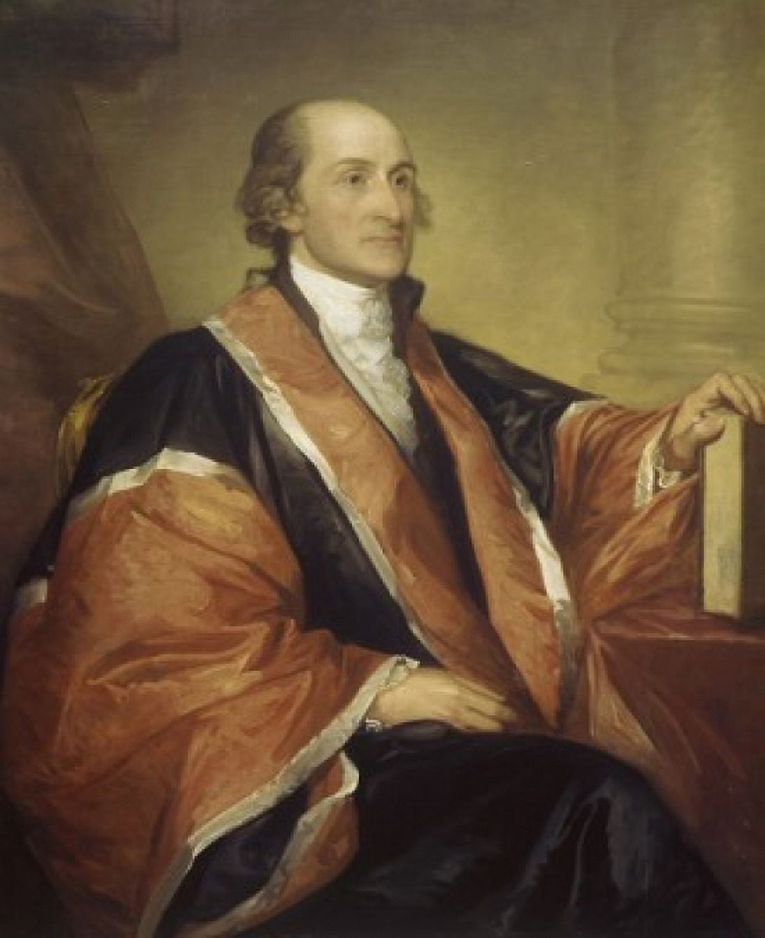 Chief Justice John Jay 1794 Gilbert Stuart (1755-1828 American) Oil on canvas US Department of State Washington DC USA Canvas Art - Gilbert Stuart (18 x 24)