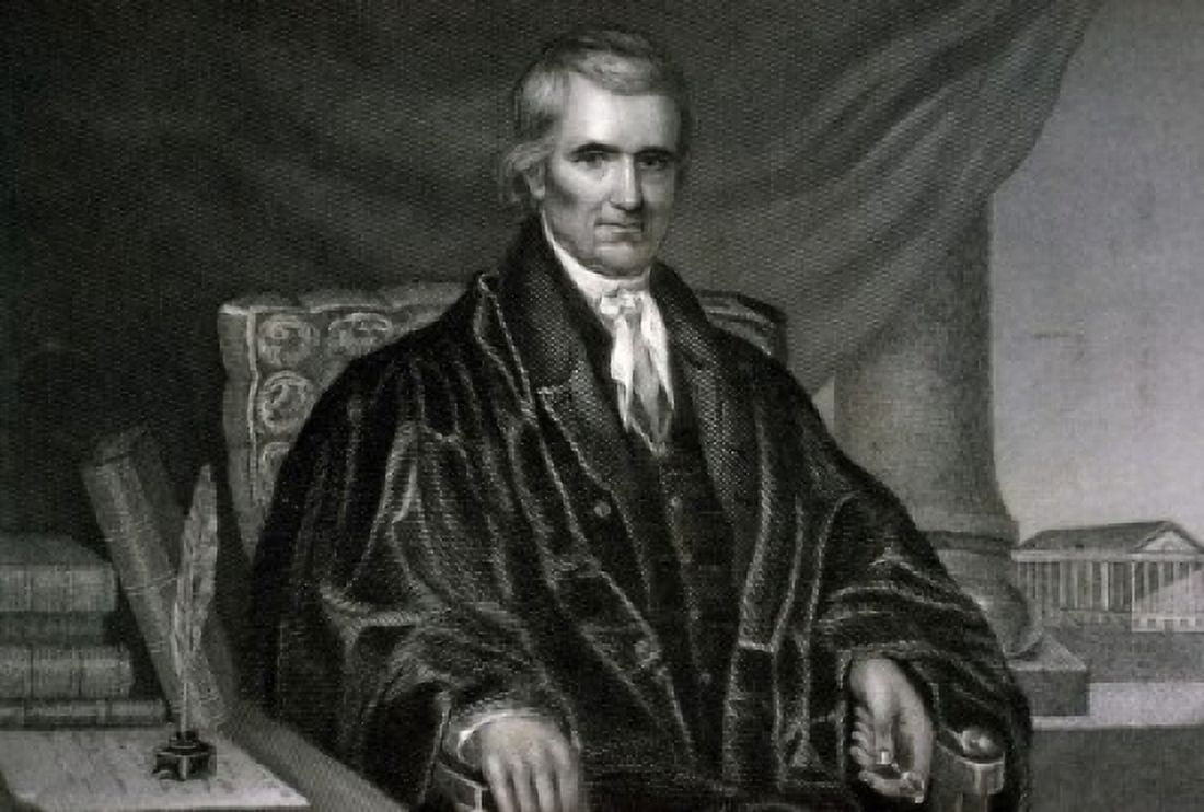 Chief Justice John Marshall US Supreme Court American History Canvas Art - (24 x 36)