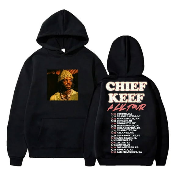 Chief Keef A Lil Tour Merch Hoodies Rapper New Logo Hooded Women Men Fashion Casual Streetwear Sweatshirts