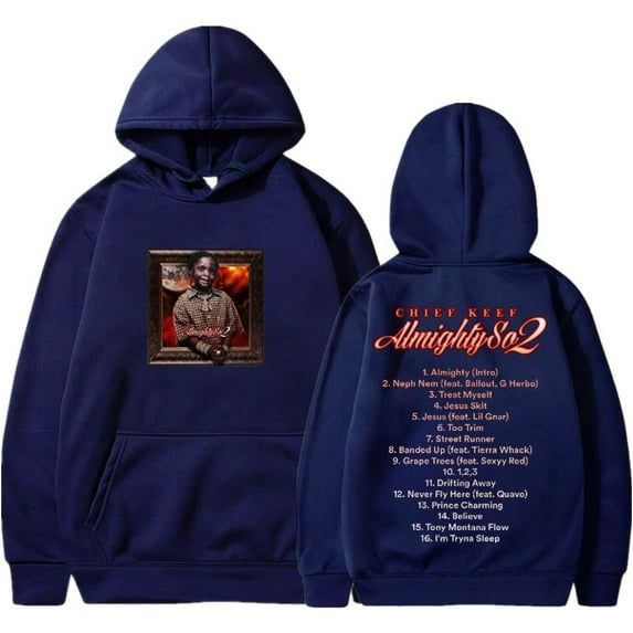 Chief Keef Almighty So 2 Album Merch Hoodie Pockets Drawstring Unisex Hooded Sweatshirt Fashion Clothing