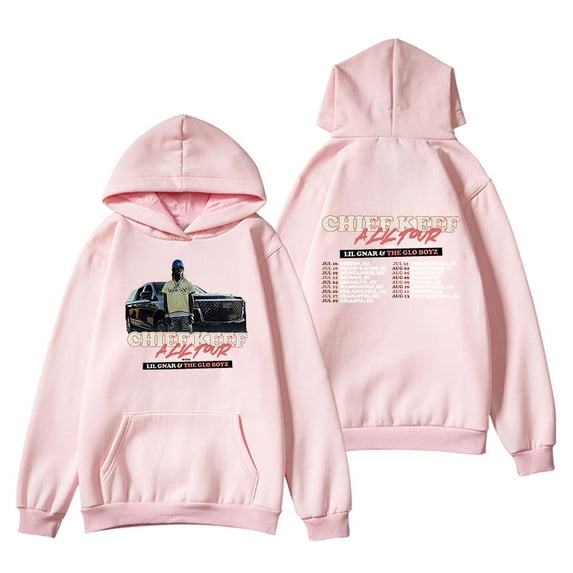 Chief Keef Merch A Lil Tour 2024 Concert Hoodies Unisex long sleeves Trendy Casual Streetwear