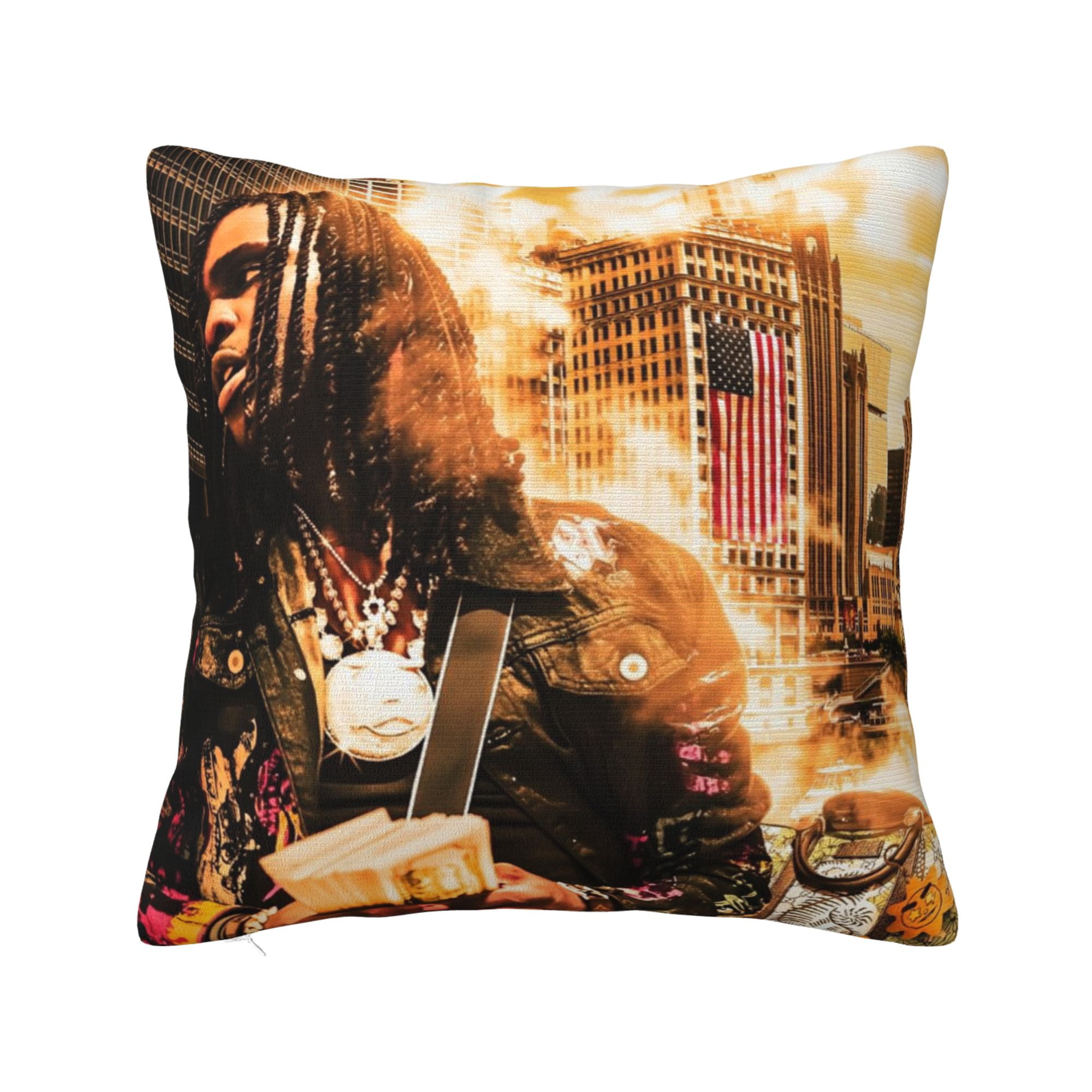 Chief Keef Throw Pillow Case Pillowcase Shell for Couch Sofa Home