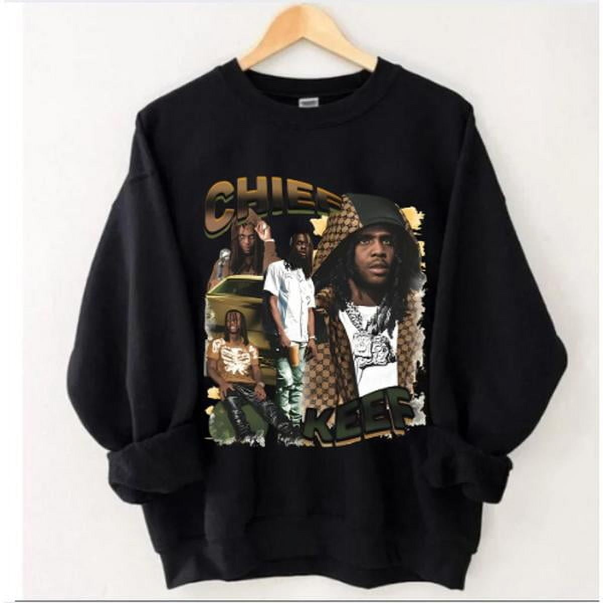 Chief Keef Vintage Cotton Streetwear Shortsleeve Sweater Comfort