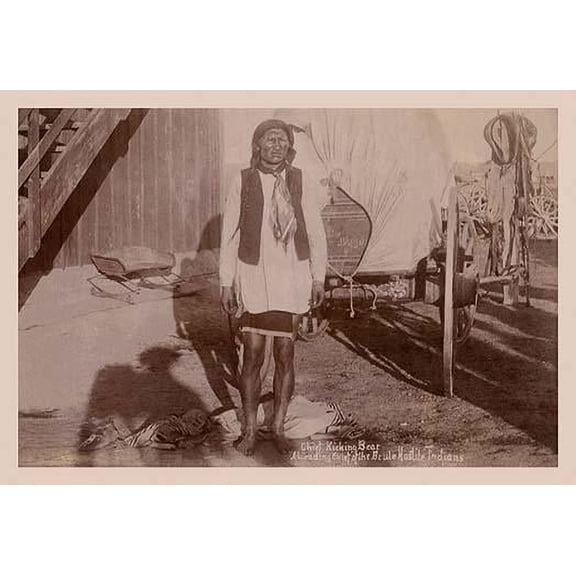 Chief Kicking Bear-Fine Art Canvas Print (20" x 30")