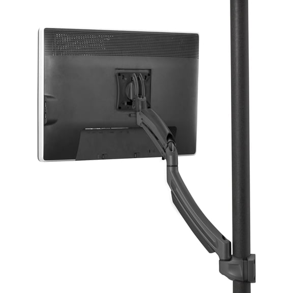 Chief KONTOUR K1P120B Pole Mount for Flat Panel Display, Black, TAA Compliant