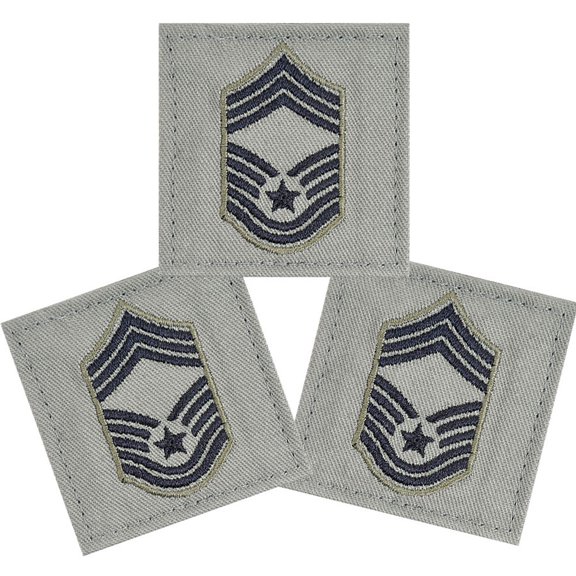 USAF Chief Mr Sgt E 9 ABU Rank Insignia Patch With Hook And Loop