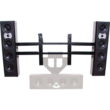 Left/Right-Channel Speaker  Adapter for Select Chief Wall Mounts - Black