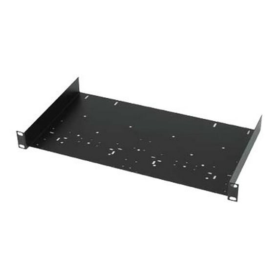 Raxxess UNS1 Vented Universal Tray Shelf for 19" Server, Bottom Slots for Mounting Non Half-Rack Equipment, Black (RAX UNITRAY)