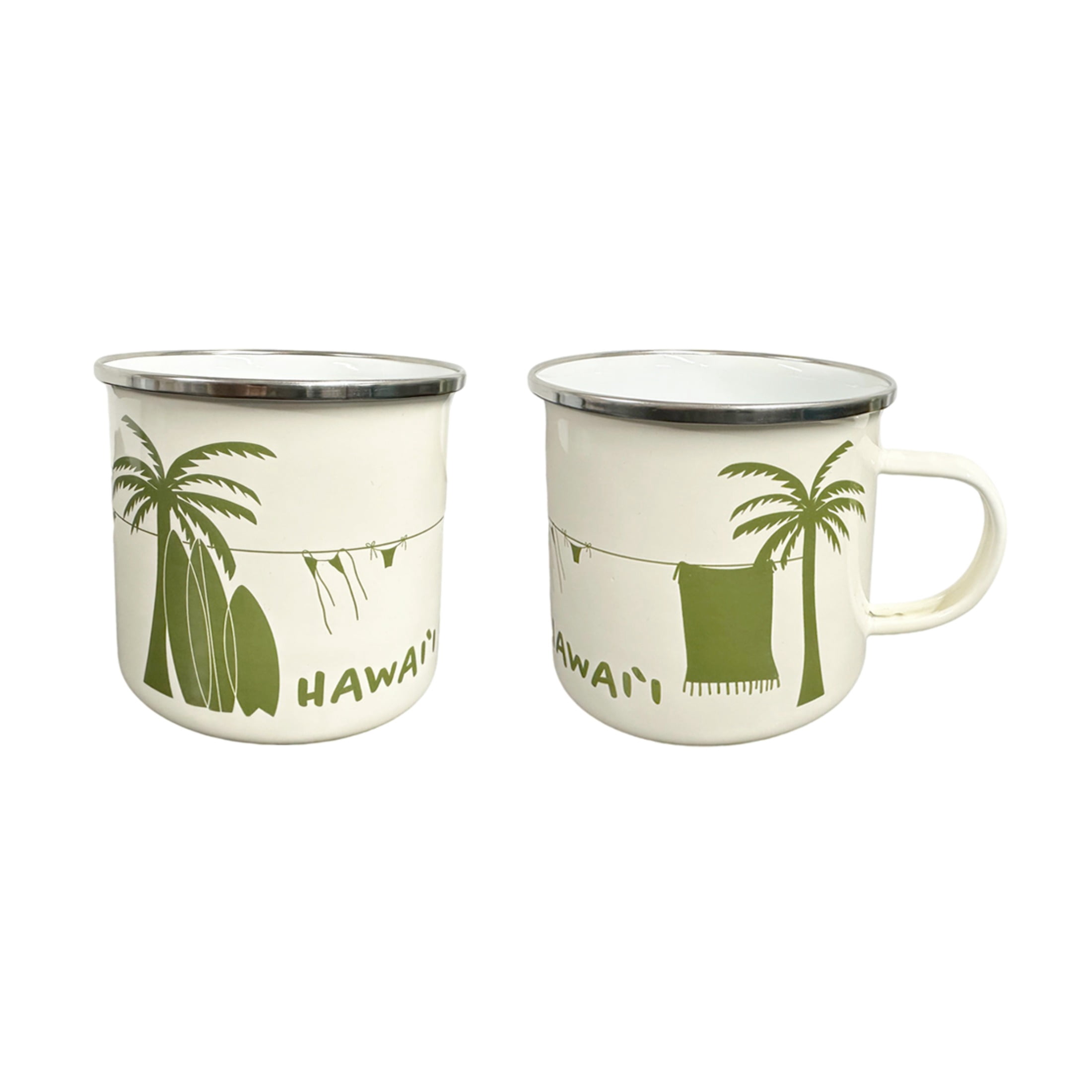 Chiefly Tin Mug with Hawaii Design - 12 fl oz