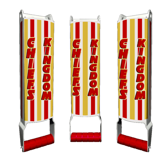 Chiefs Kingdom Custom Designed Beer Can Crusher - Tiki Bar - Man Cave - Garage - Beer - Gifts - Basement Bars