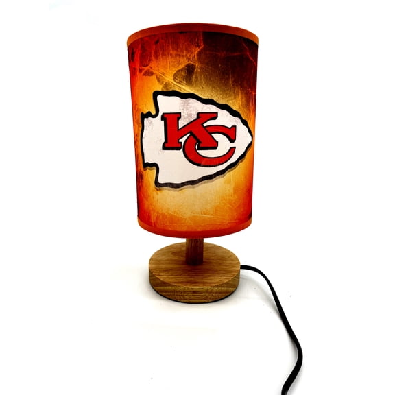 Chiefs Table Lamp Night Light Wood Base Room Decoration or Great Gift Ideas