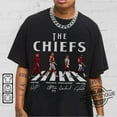 Chiefs Walking Abbey Road Shirt Andy Reid Travis Kelce Patrick Mahomes