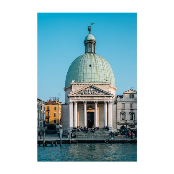 Chiesa di San Simeone Piccolo - Venice Veneto Italy Photography Architecture City Travel Poster Unframed Wall Art Print 32 x 48 inches