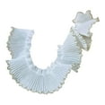 thumbnail image 1 of Chiffe Ruffle Edged 3cm Width Dogtooth Lace Trim Pleated Lace Trimming For Elegant Crafting Sewing Project Materials, 1 of 9