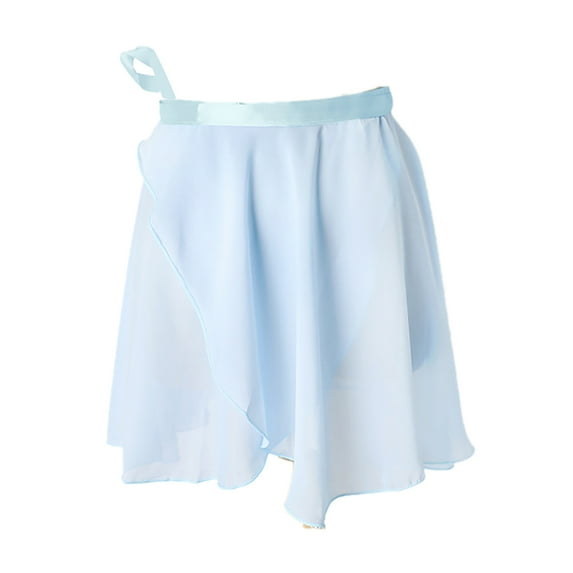 Chiffon Ballet Style Dancing Wrap Skirt Overskirts for Girl With Waist Tie