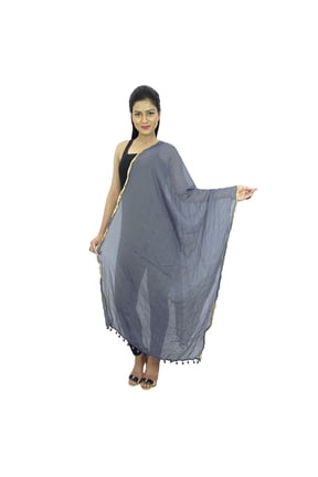 Chiffon Blend Long Stole Indian Women Dupatta Neck Scarves Chunni Gift For Her