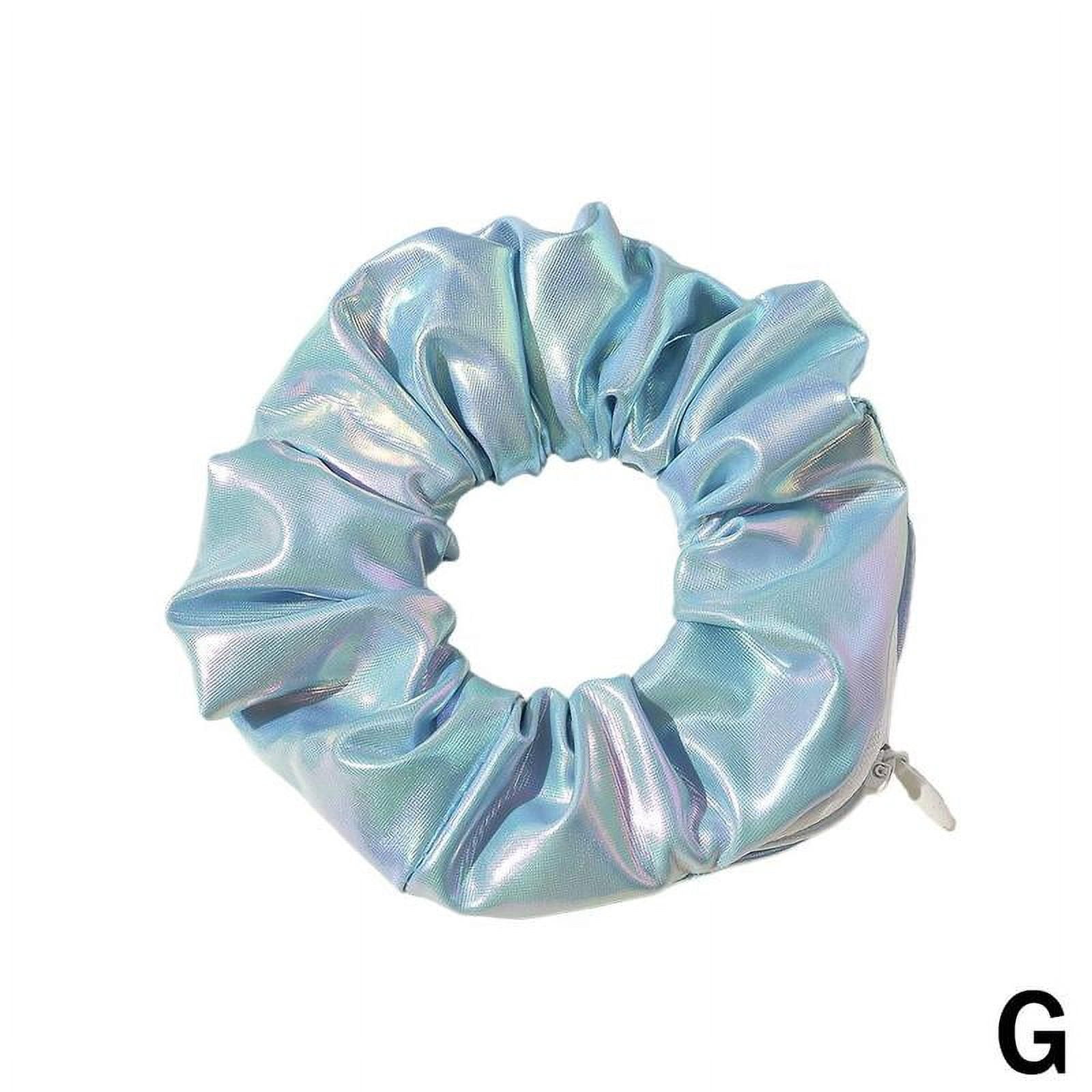 Wine Floral Scrunchie Rubber Band