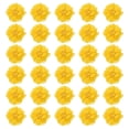 thumbnail image 1 of Chiffon Flowers Rhinestone Pearl Sewing Fabric Flowers Artificial Appliques Embellishments Yellow, 1 of 7