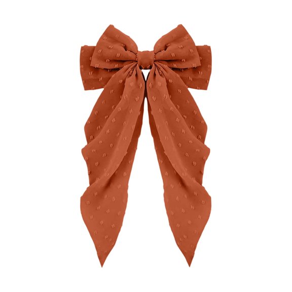 Chiffon Hair Barrettes Large Bow Clip for Women Hair Accessories Elegant Polka Dot Design for Style and Comfort for Spring and