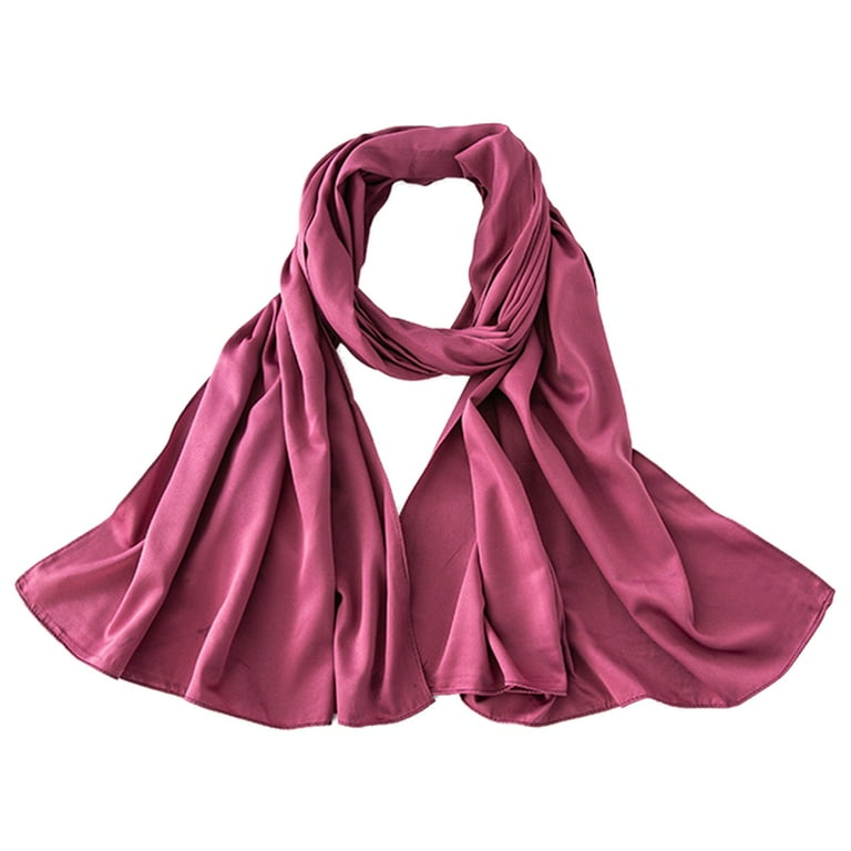 Chiffon Head Wraps for Women Solid Color Fashion Bubble Chiffon