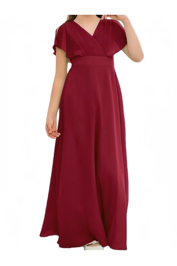 walmart burgundy dress One dress, two seasons This midi dress from Walmart is one of those pieces youll wear now with sandals and later with a denim jacket and sneakers. The flattering silhouette, comfortable fit, and