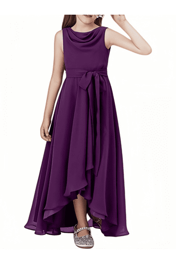 summer birthday plus size white party dress Asymmetrical Flared Dress in Wool Double-Face seashell / 12