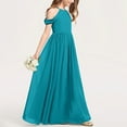 thumbnail image 1 of Chiffon Maxi Dresses for Girls Size 3-14 Teens Kids Elegant Sleeveless Crewneck Solid A-Line Graduation Wedding Guest Long Prom Dress, 1 of 5