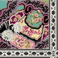 thumbnail image 1 of Chiffon Printed Jolina Print Fabric Sheer Paisley Rose Sewing Dressmaking Chiffon (B/PEACH, ByYard), 1 of 6