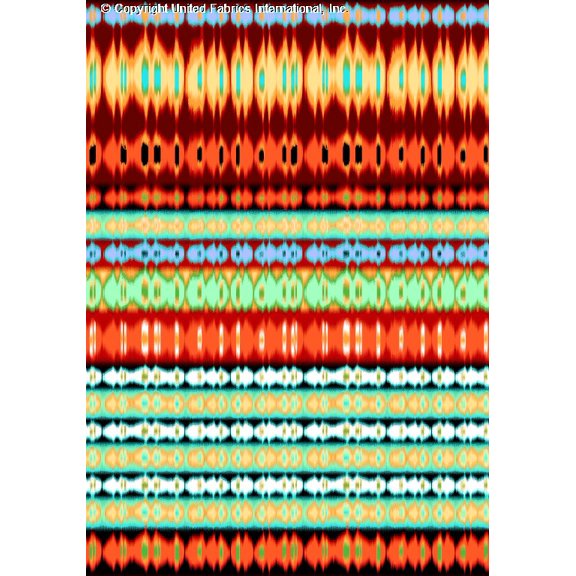 Chiffon Printed Purana Print Fabric Sheer Stripe Sewing Dressmaking Chiffon (ORANGE/MINT/GOLD, HalfaYard)
