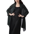 thumbnail image 1 of Chiffon Rhinestone Shawl For Women Sparkling Elegant Sheer Shoulder Wrap Casual Wedding Prom Evening Dresses Shawls, 1 of 5