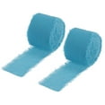 thumbnail image 1 of Chiffon Ribbon 1.5" x 10 Yard, Handmade Fringe Ribbon, Blue Silk Ribbon for Wedding, Gift Wrapping, 2pcs, 1 of 6