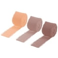thumbnail image 1 of Chiffon Ribbon 1.5" x 10 Yard, Handmade Fringe Ribbon, Pink/Light Orange/Brown Silk Ribbon, 1 of 6