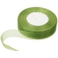 thumbnail image 1 of Green Chinlon Ribbon for Decor 1 Roll Multi-use Packing Supplies Craft Gift Accessories, 1 of 6