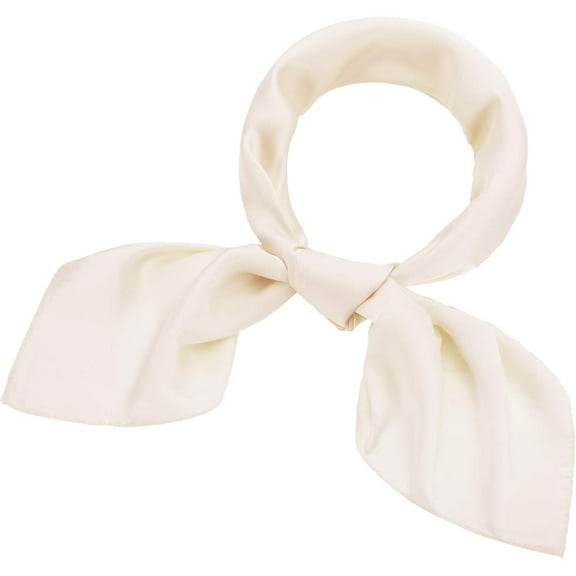Chiffon Scarf Square Neck Scarf Handkerchief Retro Satin Ribbon Neckerchief for Women