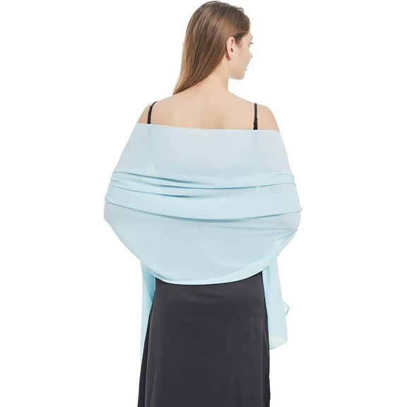 Dalrosia Chiffon Scarfs Shawls and Wraps for Evening Dresses Wedding Shawl Wraps Bridal Scarve for Women